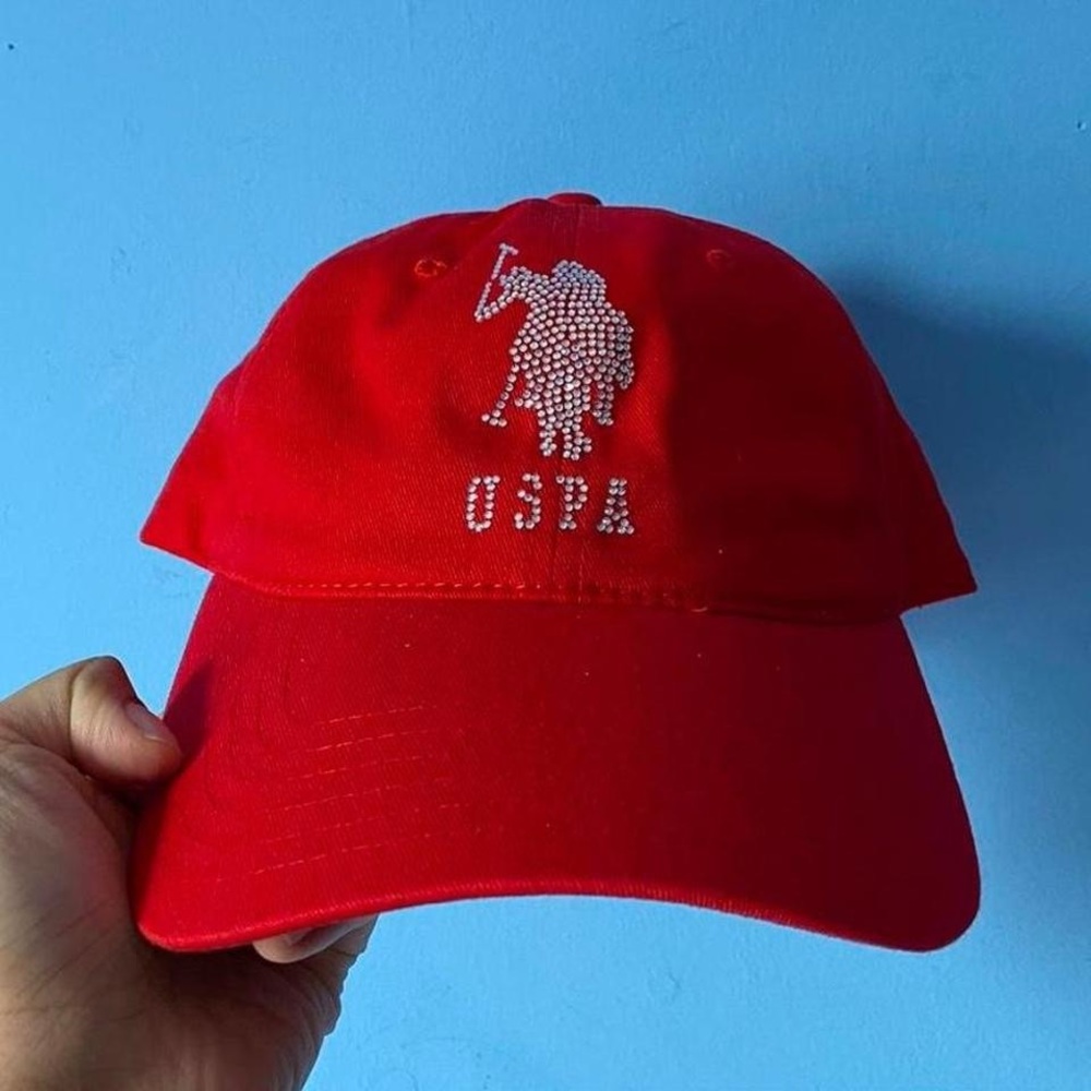 Red USPA (US Polo) Baseball Cap